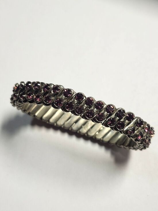No Brand Jewelry - Vintage Expansion Bracelet Crystal Bracelet Made In Japan